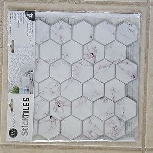 NEW & Wrapped RoomMates StickTiles BUNDLE OF 3, pack of Four 10.5 x 10.5